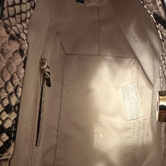 Kate Spade Mini Pink and Black Snake Print Satchel - Picture 5 of 5